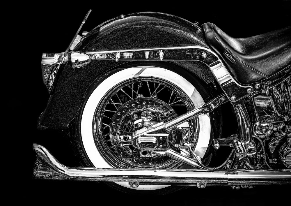 Classic Chrome Motorcycle by Laruelle Philippe — canvas wall art