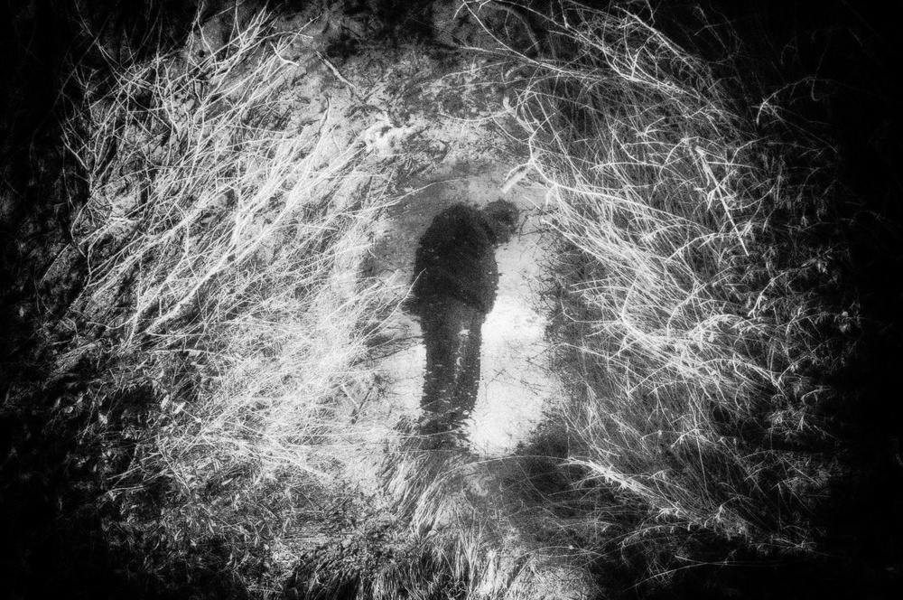 Mysterious Man Ethereal Light by Miki Meir Levi — canvas wall art