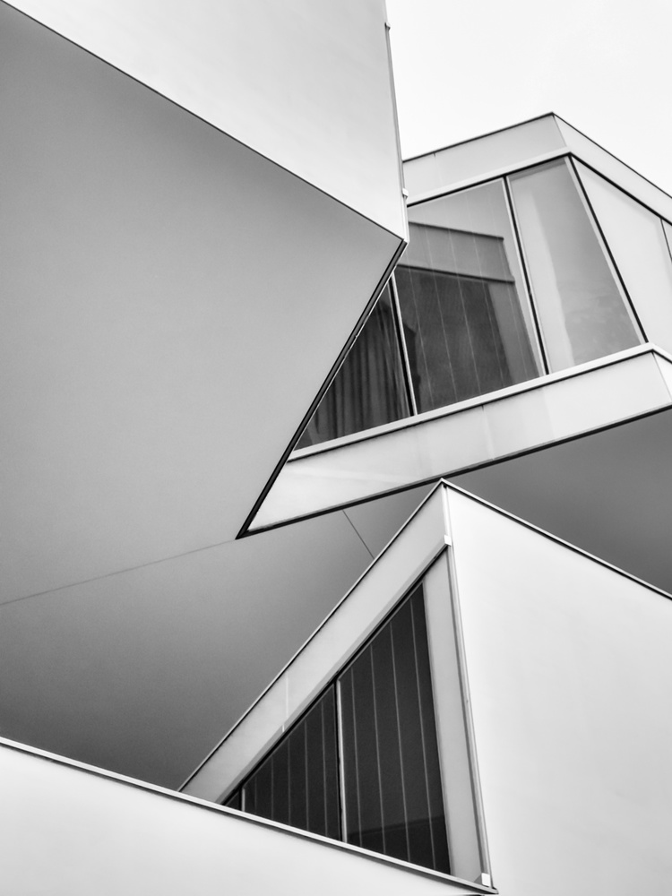 Modern Geometric Architecture by Luc Vangindertael (laGrange) — canvas wall art