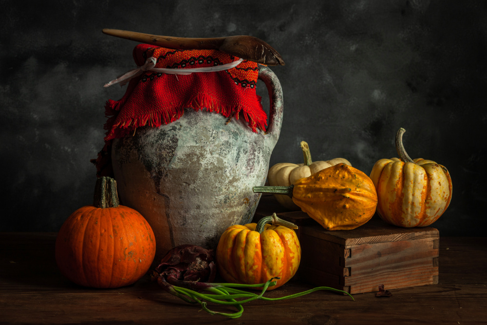 Autumn Harvest Still Life by Ramiz Sahin — canvas wall art