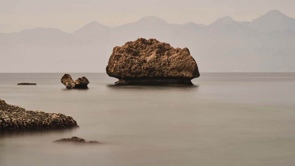 Serene Ocean Rocks by engin akyurt — canvas wall art
