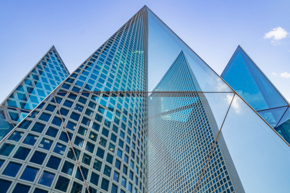 Abstract Glass Architecture by Joshua Raif — canvas wall art