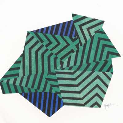 Geometric Green Illusion