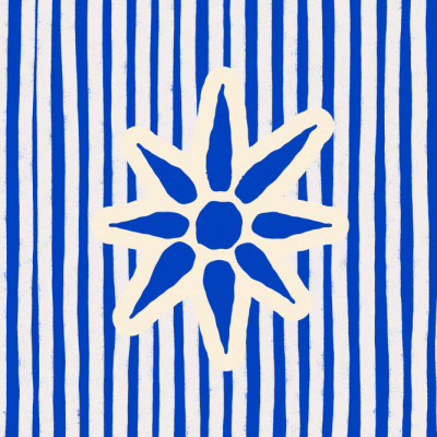 Blue Striped Star
