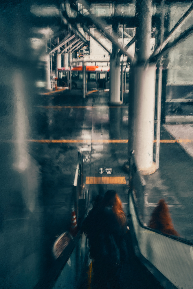 Blurred Station Journey by Kenta Tamura — canvas wall art