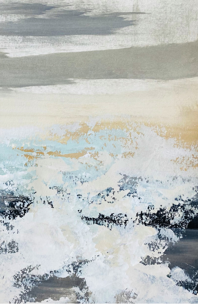 Abstract Ocean Waves by Breanna Megan Studio — canvas wall art