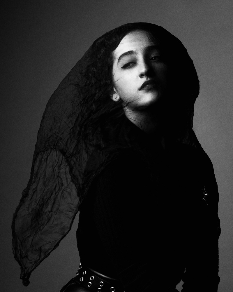 Dark Veiled Woman by Mehdi Mokhtari — canvas wall art