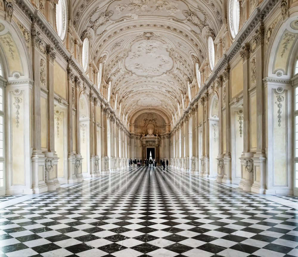 Grand Palace Hallway by Renate Reichert — canvas wall art