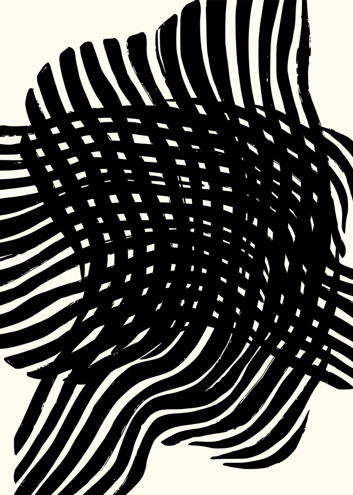 Dynamic Wavy Stripes by RS LAB STUDIO — canvas wall art