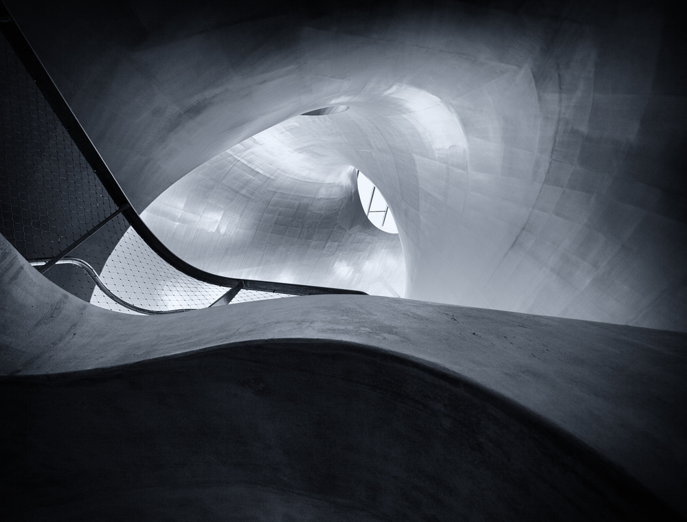 Spiral Light Architecture by Jeroen van de Wiel — canvas wall art