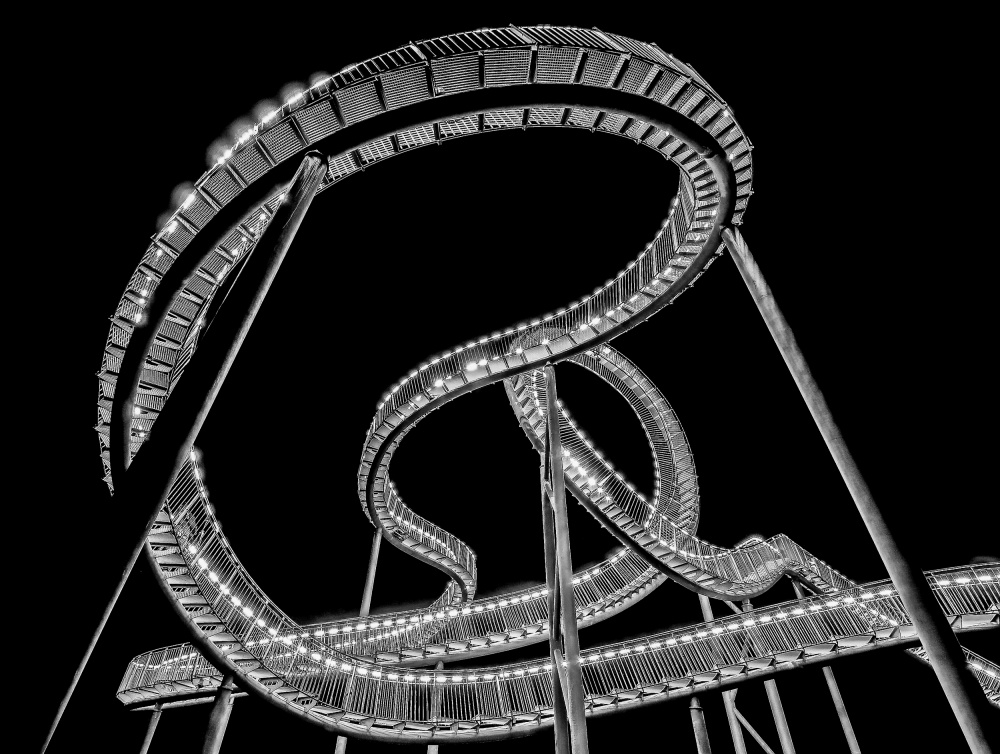 Luminous Architectural Spiral by Holger Schmidtke — canvas wall art