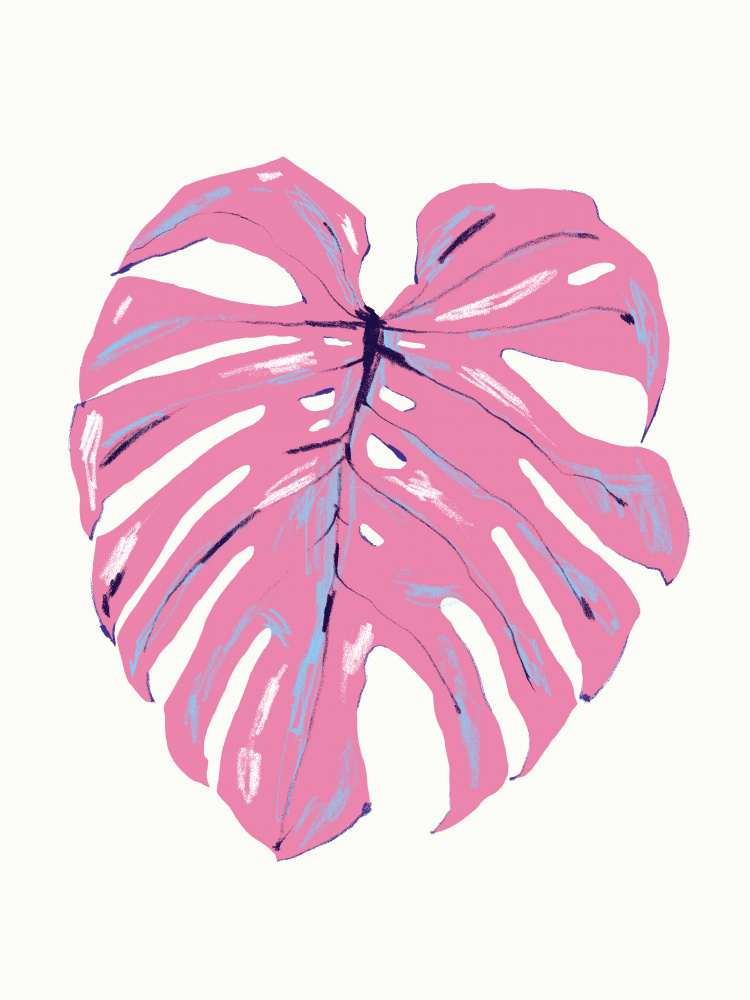 Tropical Pink Monstera by Francesco Gulina — canvas wall art