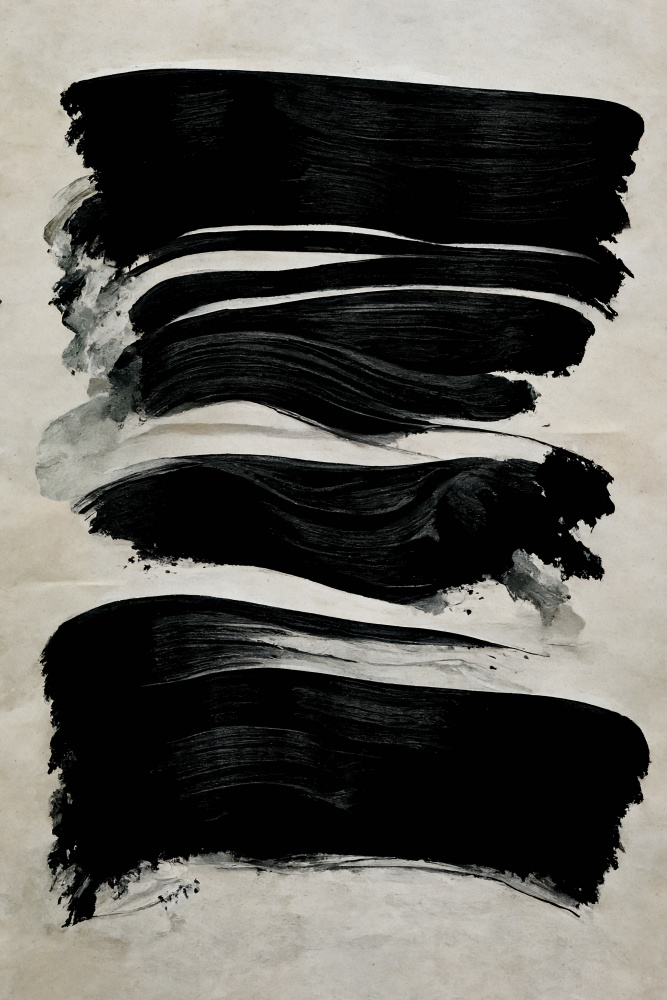 Brushstroke Symphony by Treechild — canvas wall art