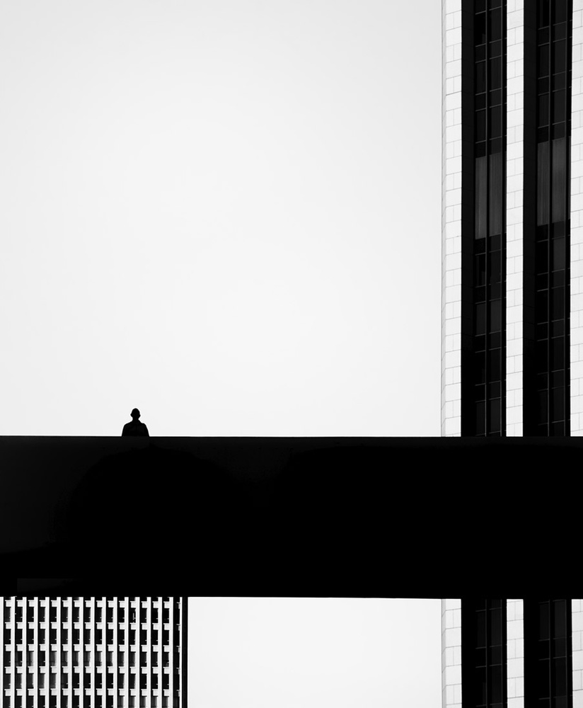 Urban Silhouette Lines by Tina Kim — canvas wall art