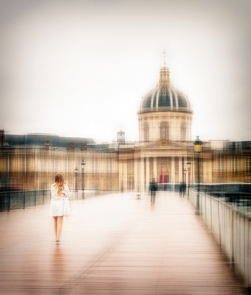 Dreamy Parisian Walk by Annette Guo — canvas wall art
