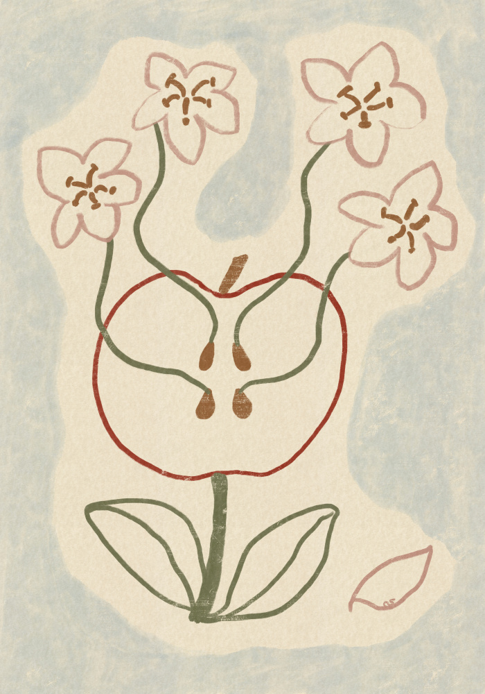 Blooming Apple Blossoms by Raipa Studio — canvas wall art