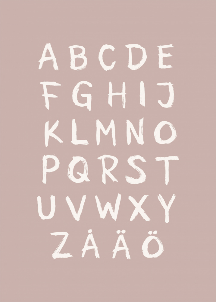 Scandinavian Alphabet Letters by Aminah Eleonora — canvas wall art