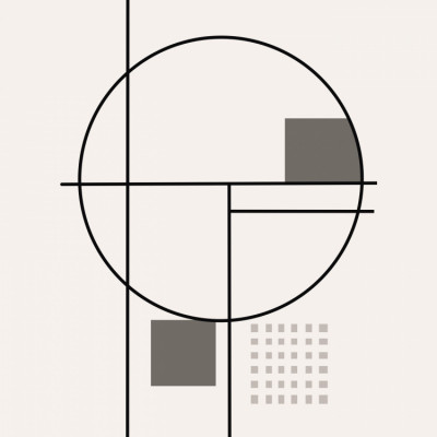 Geometric line art composition 03