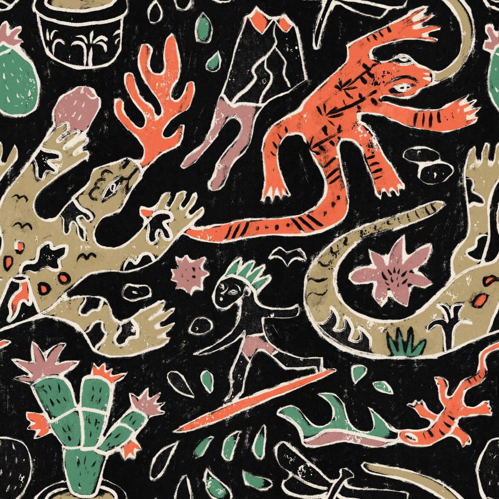 Lanzarote Pattern by Raipa Studio — canvas wall art