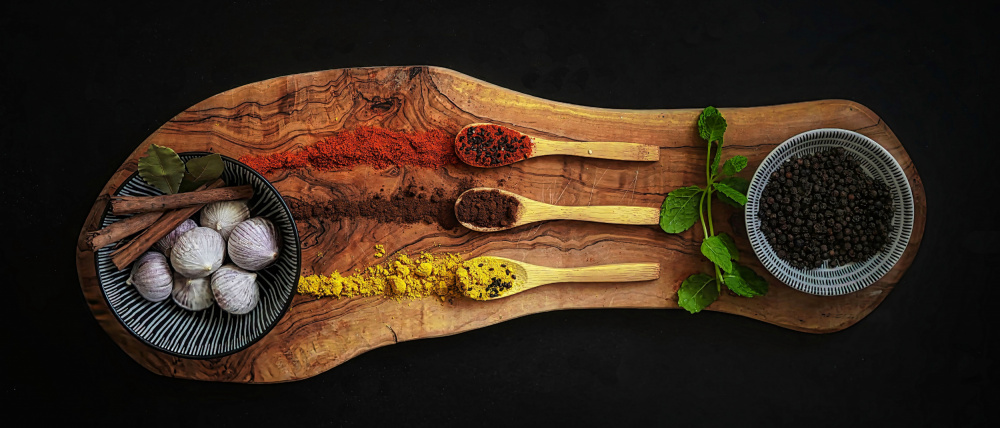 Vibrant Culinary Spices by Saskia Dingemans — canvas wall art