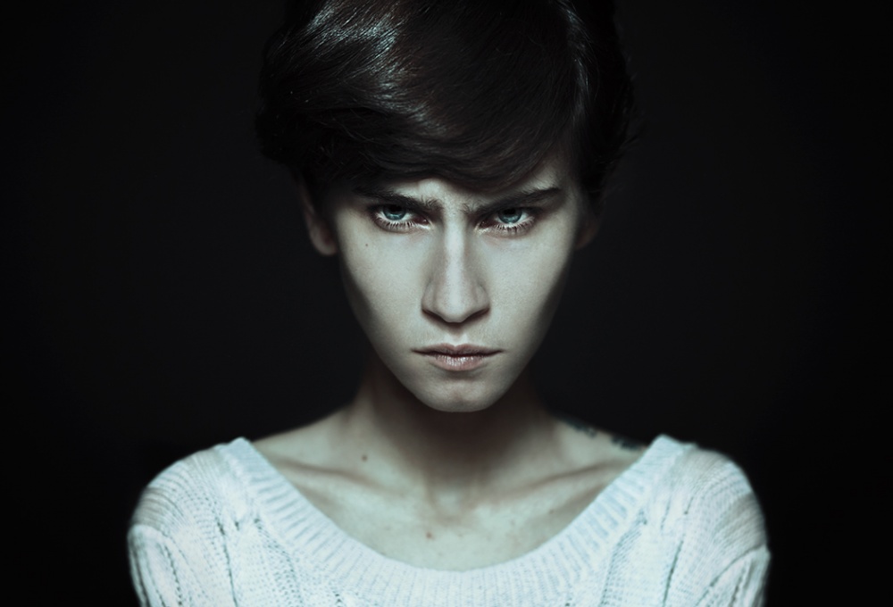 Intense Young Gaze by Danil Rudoi — canvas wall art