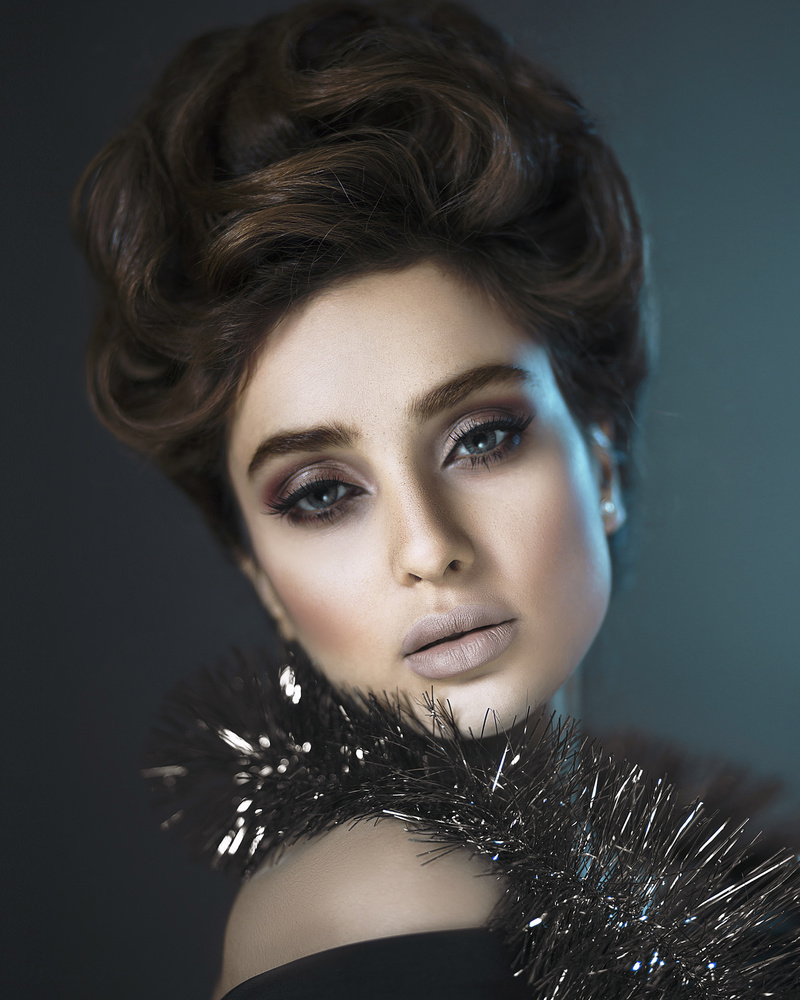 Glamorous Fashion Portrait by Amin Hamidnezhad — canvas wall art