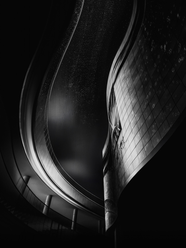 Modern Architectural Curves by Mia Meng — canvas wall art