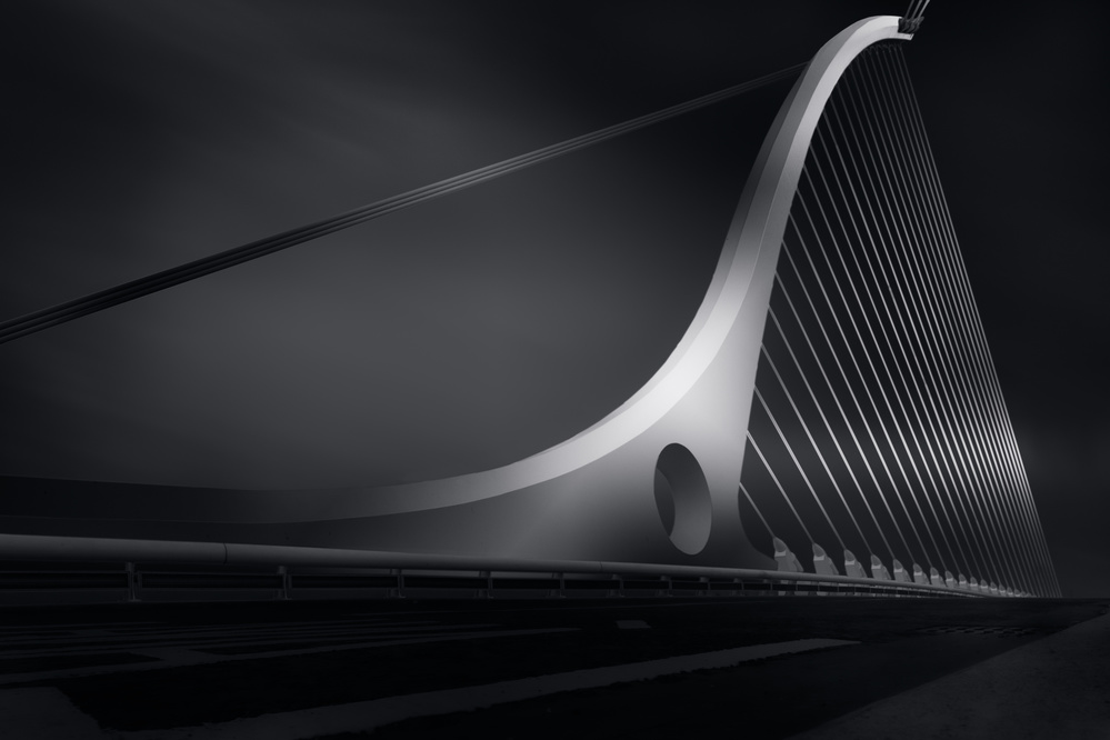 Sleek Bridge Architecture by Olavo Azevedo — canvas wall art