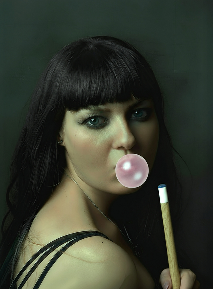 R E B E L - G I R L by Paul Adrian Chis — canvas wall art