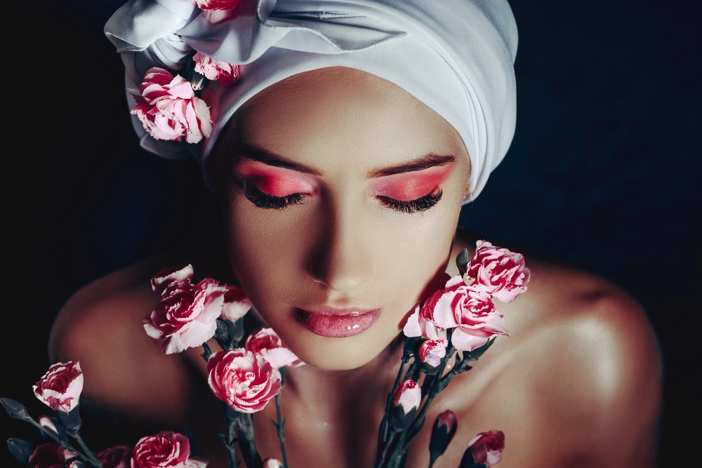 Elegant Pink Portrait by Ruslan Bolgov — canvas wall art