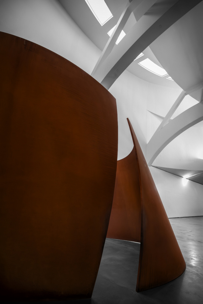 Rusty Steel Curves by Angel Villalba — canvas wall art
