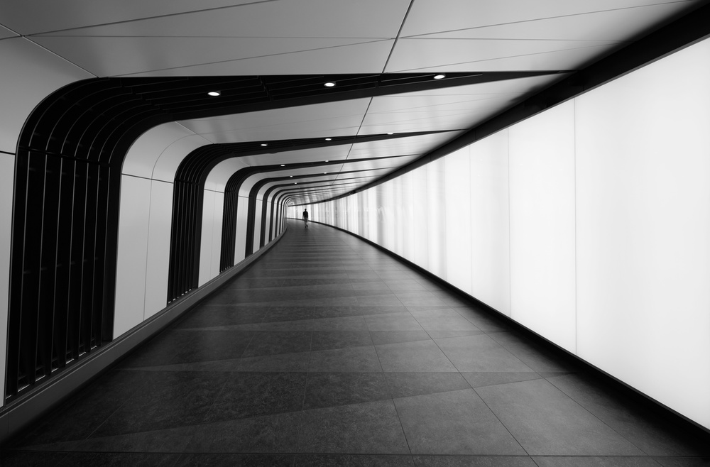 Modern Tunnel Perspective by Dr. Roland Shainidze — canvas wall art
