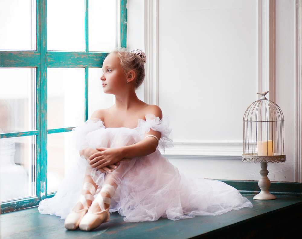 Young Ballerina Dreaming by Alina Lankina — canvas wall art