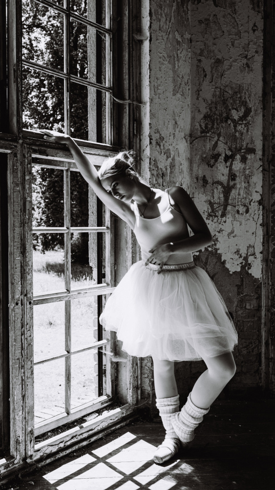 Dancer in Abandoned Light by Stefan Buder — canvas wall art