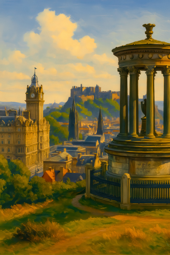 Edinburgh City View by Taudalpoi — canvas wall art