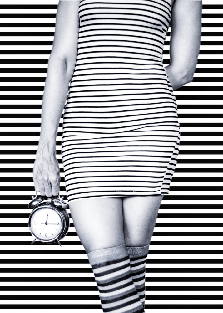 Time In Stripes by Afshin Saeidinia — canvas wall art