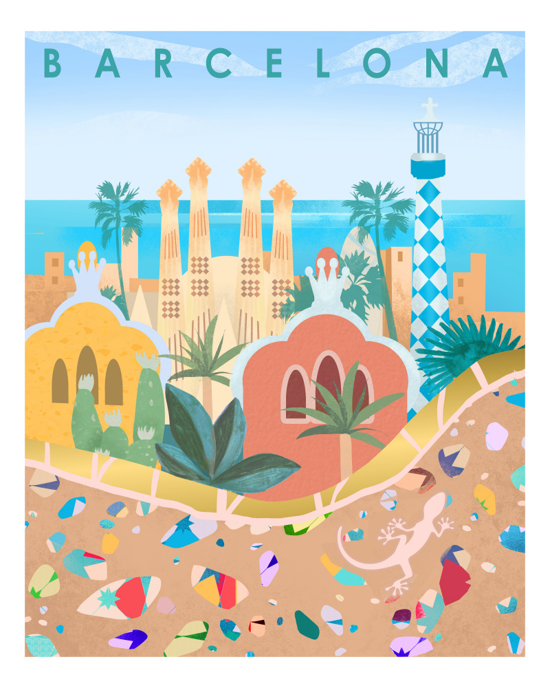 Barcelona by Petra Lizde — canvas wall art