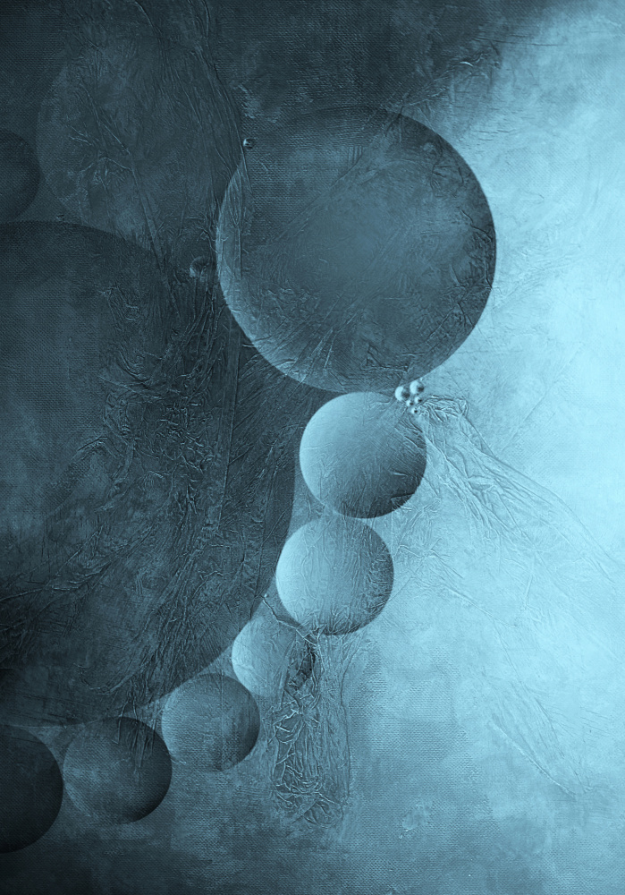 Ethereal Blue Forms by Ellen van Deelen — canvas wall art