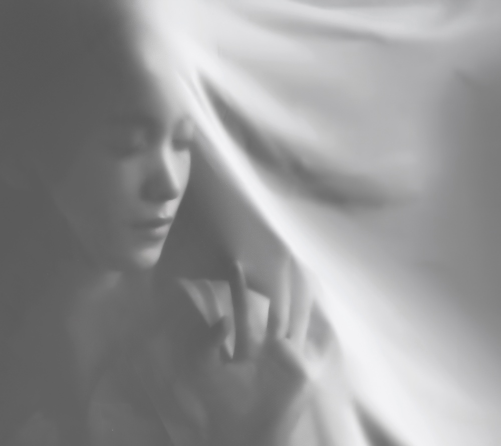 Softly Veiled Woman by bonifasius wahyu adi f — canvas wall art