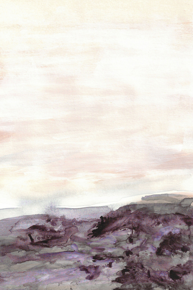Misty Purple Landscape by Lori Ann Folz — canvas wall art