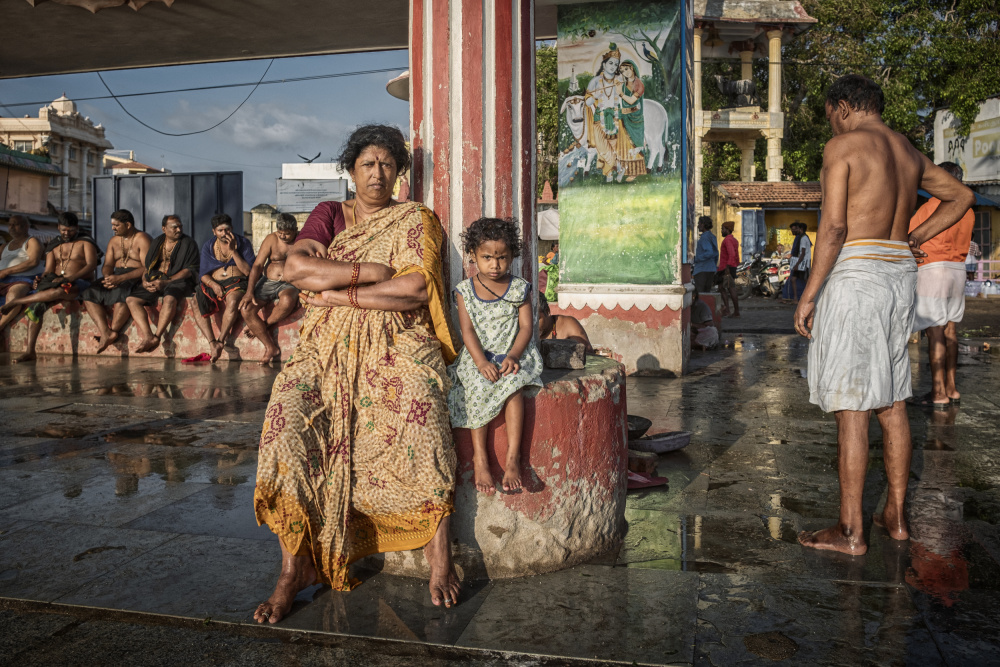 Indian Temple Scene by Petr Kleiner — canvas wall art