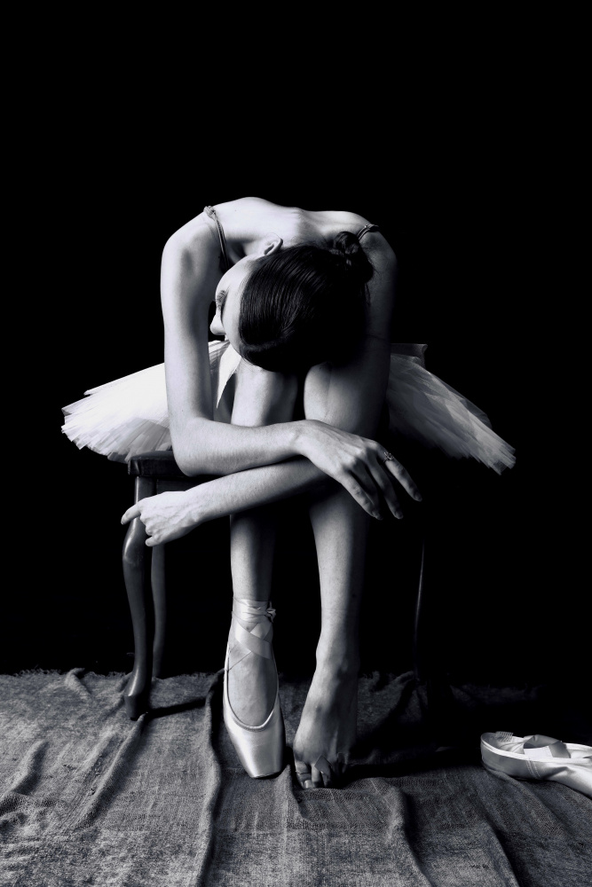 Tired Ballerina by Agus Adriana — canvas wall art