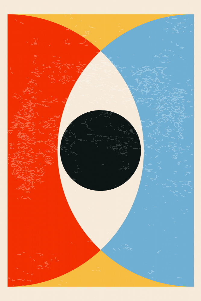 Geometric Eye Eclipse by jay stanley — canvas wall art