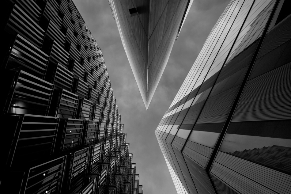 Modern Urban Perspective by Dr. Roland Shainidze — canvas wall art
