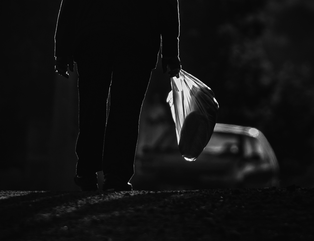 Lone Figure At Night by Yavuz Pancareken — canvas wall art