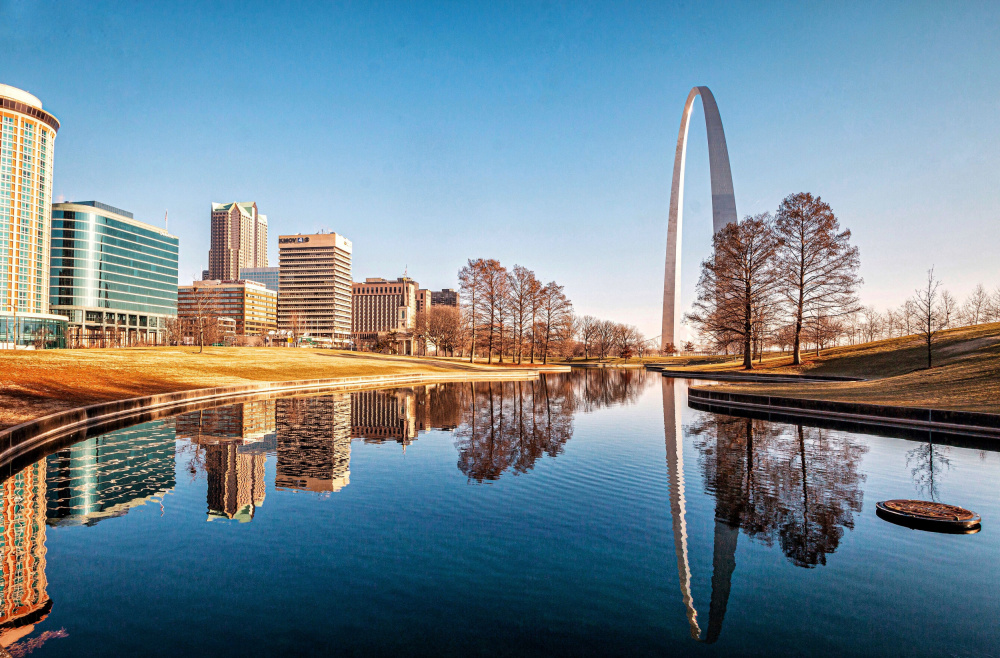 St Louis Arch Reflection by GuruShots — canvas wall art