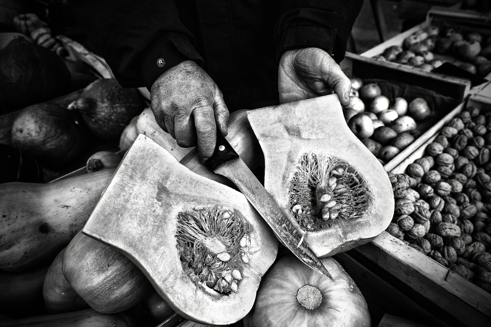 Hands Preparing Harvest by Manu Allicot — canvas wall art