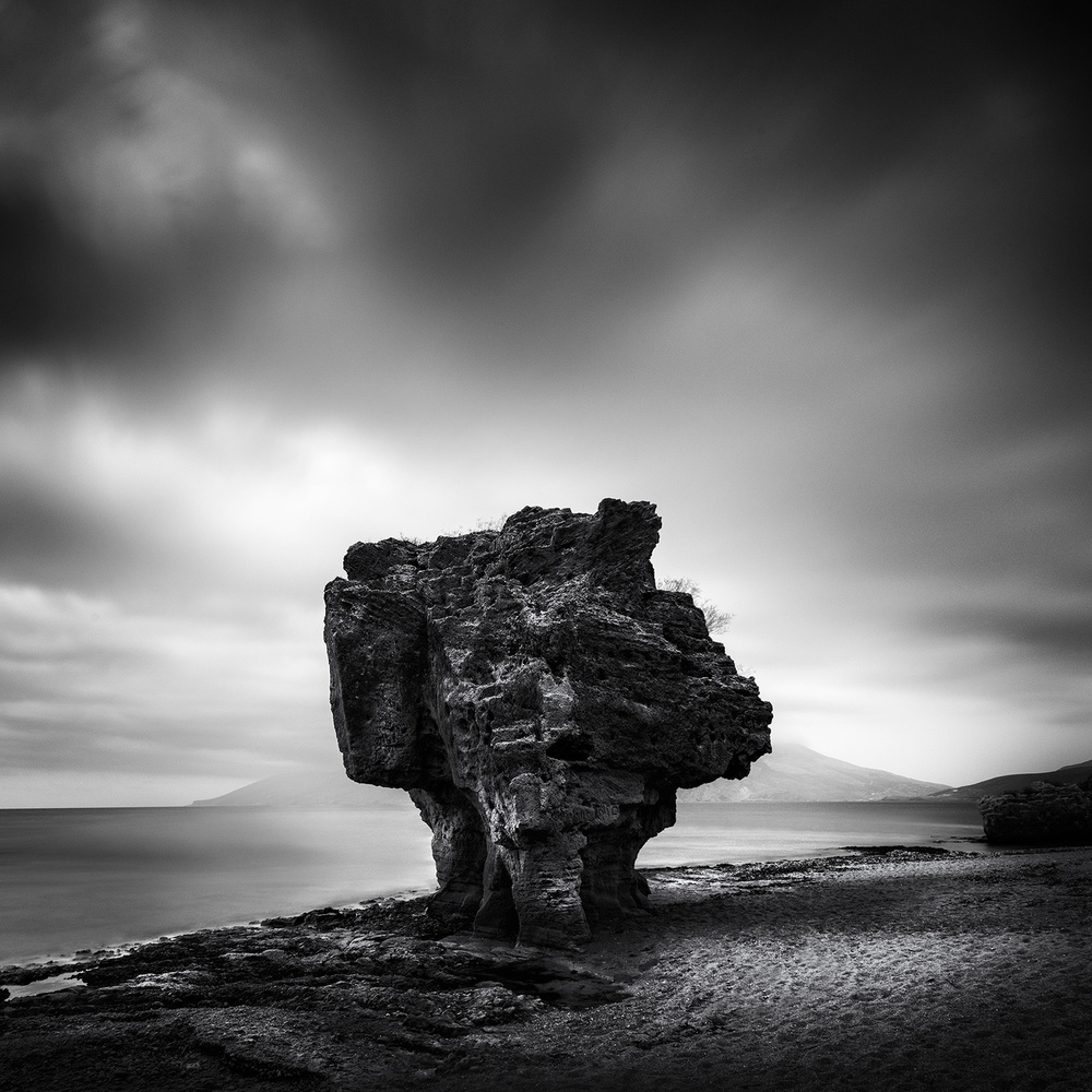 Dramatic Sea Stack by George Digalakis — canvas wall art