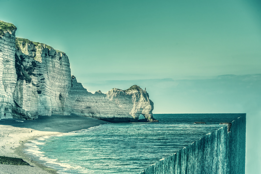 Coastal Edge Waterfall by Marcus Hennen — canvas wall art