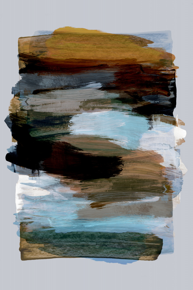 Abstract Brush Strokes 78X by Mareike Böhmer — canvas wall art